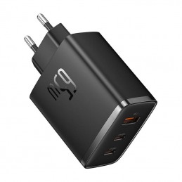 Wall charger Baseus OS-Cube Pro 2xUSB-C + USB, 65W (black)