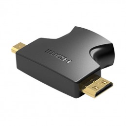 HDMI - Mini/Micro HDMI Adapter 2in1 Vention AGFB0 (Black)