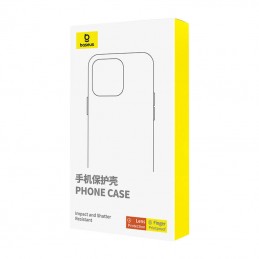 Clear Case Baseus iPhone 15 ProMax + tempered glass