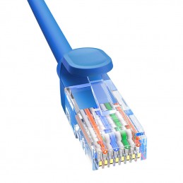 Round Cable Baseus Ethernet RJ45, Cat.6, 1m (blue)