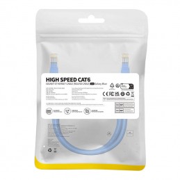 Round Cable Baseus Ethernet RJ45, Cat.6, 1m (blue)