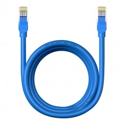 Round Cable Baseus Ethernet RJ45, Cat.6, 3m (blue)