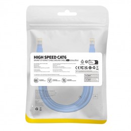 Round Cable Baseus Ethernet RJ45, Cat.6, 3m (blue)