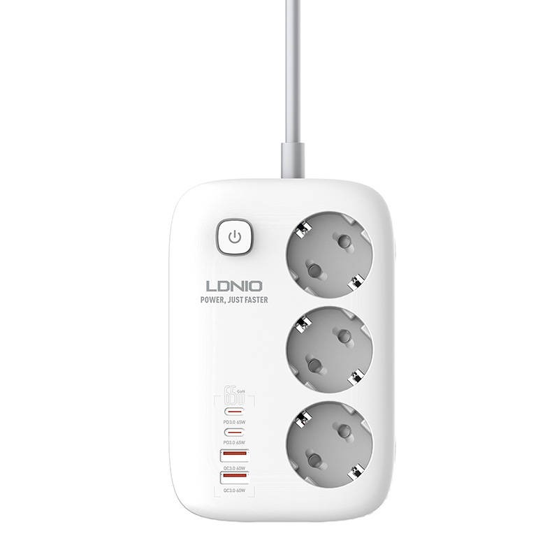 Power Strip GaN LDNIO SE3436 65W white