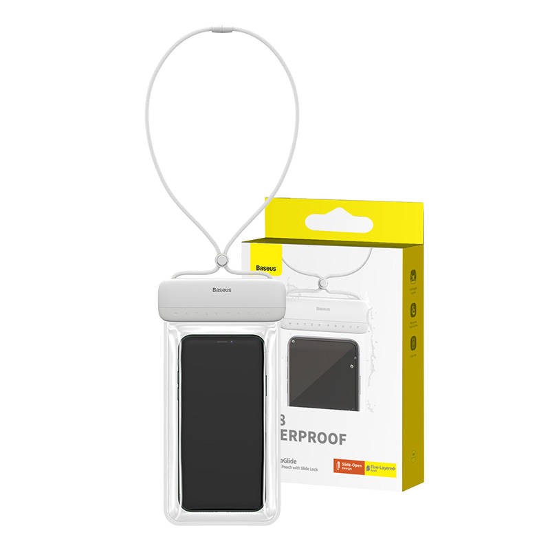 Waterproof phone case Baseus AquaGlide (white)