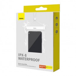 Waterproof phone case Baseus AquaGlide with Cylindrical Slide Lock (white)