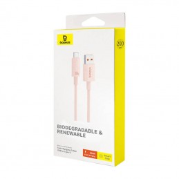 Fast Charging cable Baseus USB to USB-C Habitat Series 2m 100W (pink)