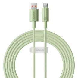 Fast Charging cable Baseus USB to USB-C Habitat Series 2m 100W (green)