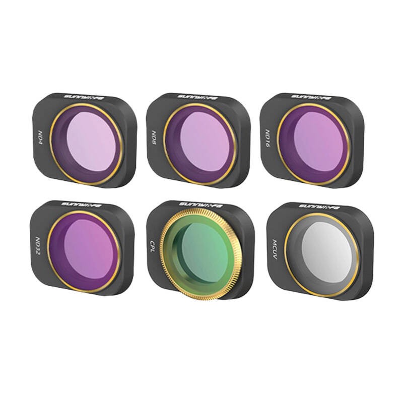 Set of 6 filters MCUV+CPL+ND4+ND8+ND16+ND32 Sunnylife for DJI Mini 3 Pro (MM3-FI419)