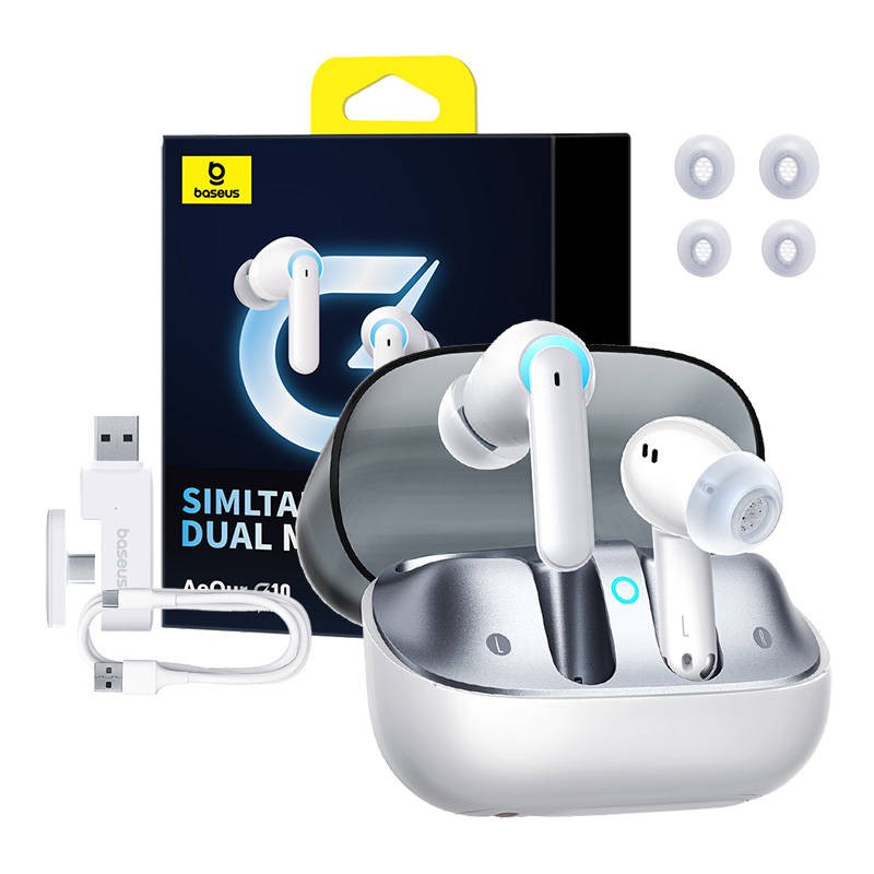 Earphones TWS Baseus AeQur G10 (white)