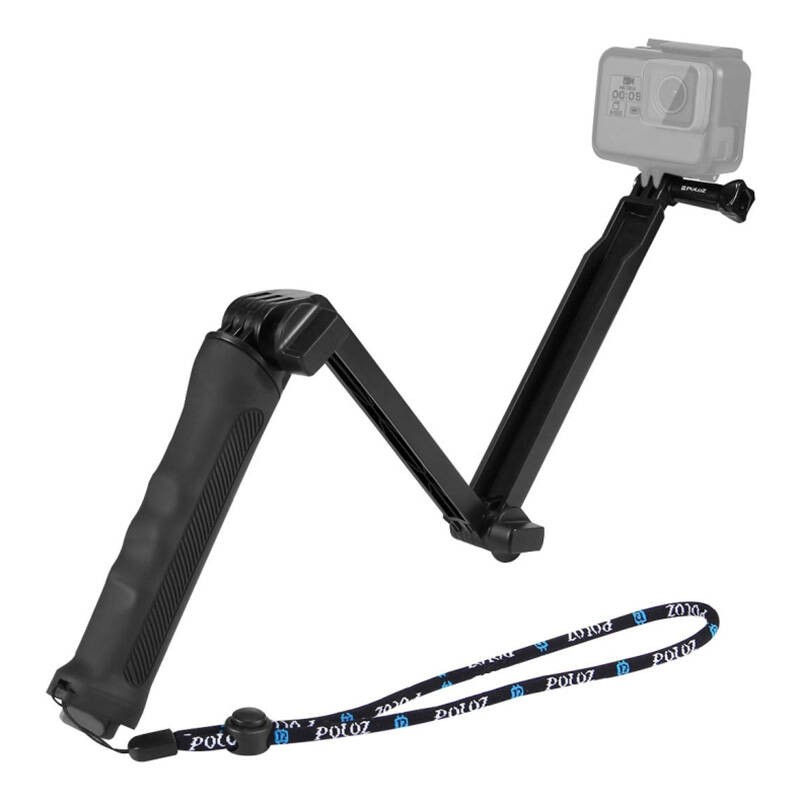 Folding Stick Selfie Stick/Tripod PU202 black