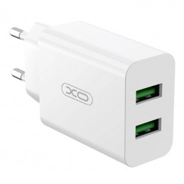 Wall charger XO L119 2x USB-A , 18W (white)