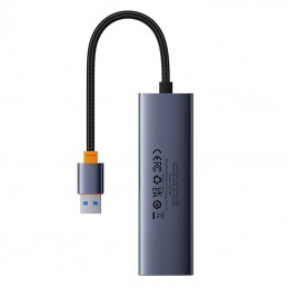 4in1 Hub Baseus  UltraJoy USB-A do 4xUSB 3.0 (space grey)