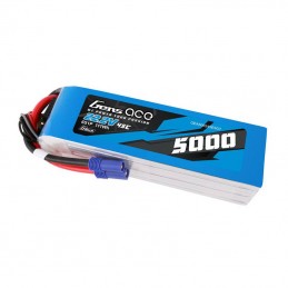 LiPo Gens ace G-Tech 5000mAh 22.2V 45C 6S1P  battery with EC5 plug