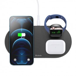 Wireless Charger Mcdodo CH-7061 3 in 1 15W (mobile/TWS/Apple watch) (black)