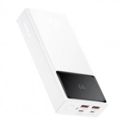 Power Bank Baseus Star-Lord, 20000mAh 65W + USB - USB-C cable (white)