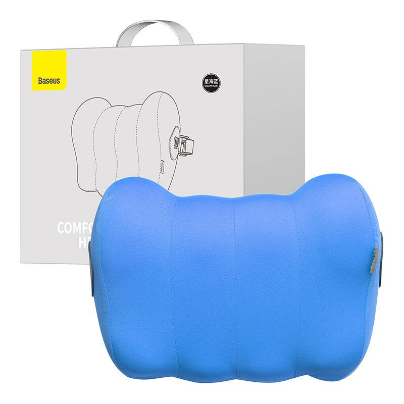 Silk Car Headrest Pillow Baseus ComfortRide Series (blue)