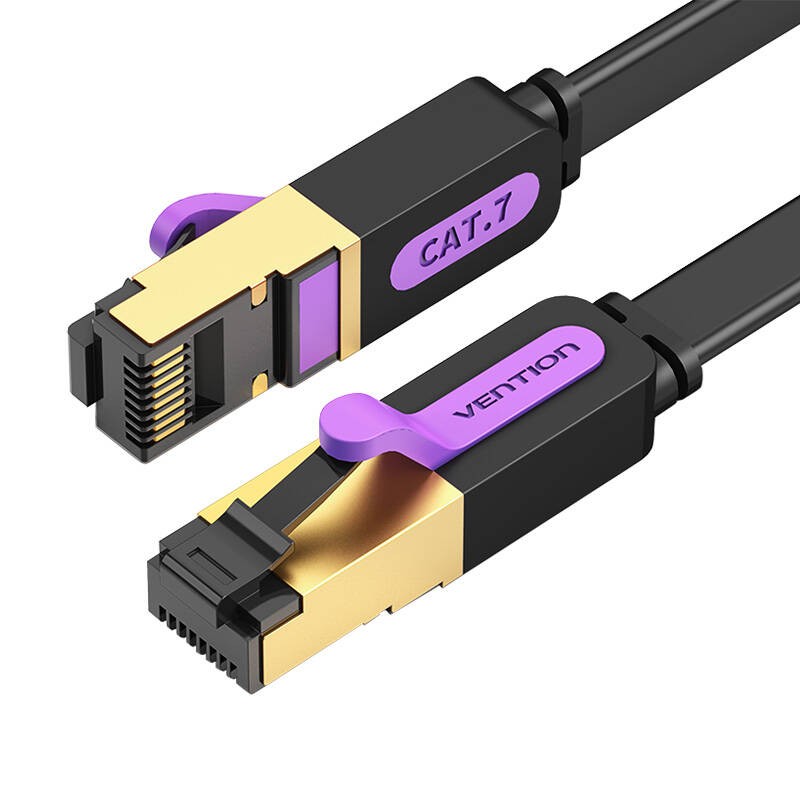 Flat UTP Category 7 Network Cable Vention ICABG 1.5m Black