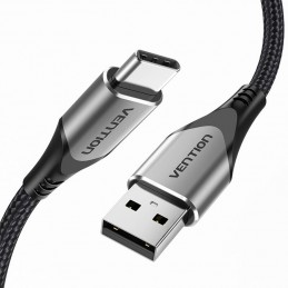 USB 2.0 A to USB-C 3A cable 0.5m Vention CODHD gray