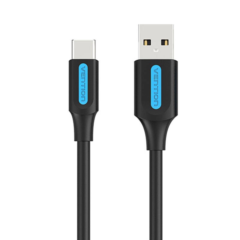 USB 2.0 A to USB-C 3A cable 1.5m Vention COKBG black