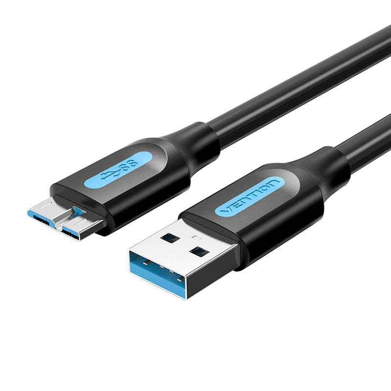 USB 3.0 A to Micro-B cable Vention COPBD 0.5m Black PVC