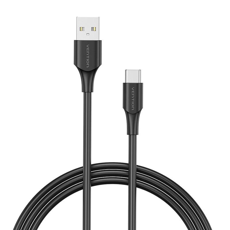 USB 2.0 A to USB-C 3A Cable Vention CTHBF 1m Black