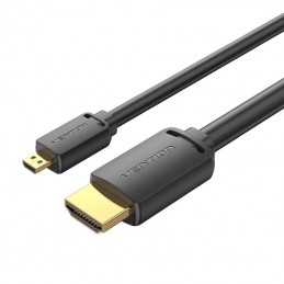 HDMI-D Male to HDMI-A Male 4K HD Cable 1m Vention AGIBF (Black)