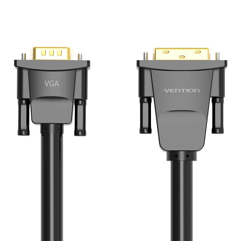 DVI(24+1) to VGA Cable 1.5m Vention EABBG (Black)