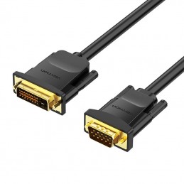 DVI(24+1) to VGA Cable 1.5m Vention EABBG (Black)