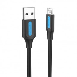 USB 2.0 A to Micro-B 3A cable 0.25m Vention COLBC black