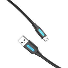 USB 2.0 A to Micro-B 3A cable 0.25m Vention COLBC black