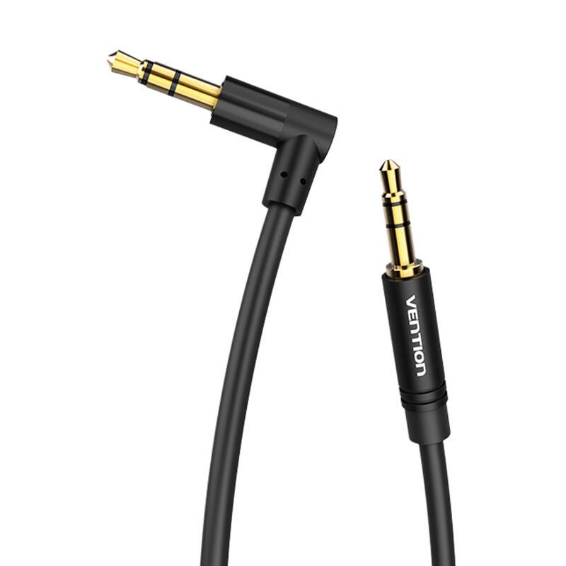 3.5mm Male to 90° Male Audio Cable 1m Vention BAKBF-T Black