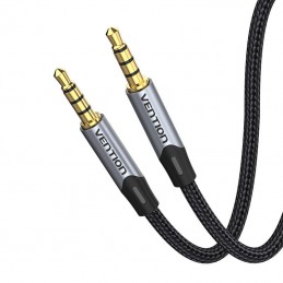 TRRS 3.5mm Male to Male Aux Cable 1.5m Vention BAQHG Gray