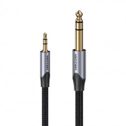 3.5mm TRS Male to 6.35mm Male Audio Cable 5m Vention BAUHJ Gray