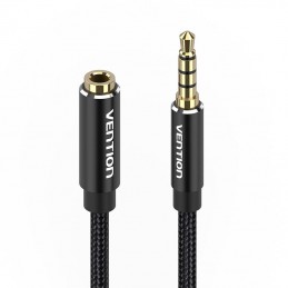 TRRS 3.5mm Male to 3.5mm Female Audio Extender 2m Vention BHCBH Black