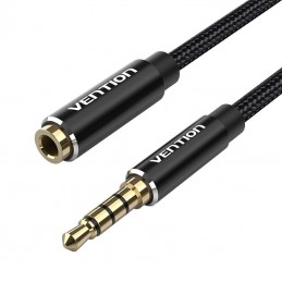 TRRS 3.5mm Male to 3.5mm Female Audio Extender 5m Vention BHCBJ Black