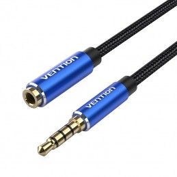 TRRS 3.5mm Male to 3.5mm Female Audio Extender 1.5m Vention BHCLG Blue