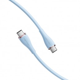 USB-C 2.0 to USB-C 5A Cable Vention TAWSG 1.5m Light Blue Silicone