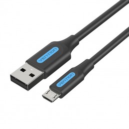 USB 2.0 A to Micro-B 3A cable 0.5m Vention COLBD black