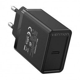 USB-C Wall Charger Vention FADB0-EU (20 W) Black