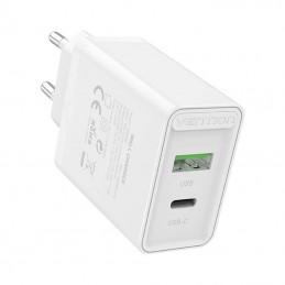 USB(A+C) Wall Charger Vention FBBW0-EU (18W/20W) White