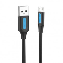 USB 2.0 A to Micro-B 3A cable 1.5m Vention COLBG black