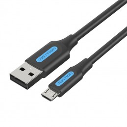 USB 2.0 A to Micro-B 3A cable 1.5m Vention COLBG black