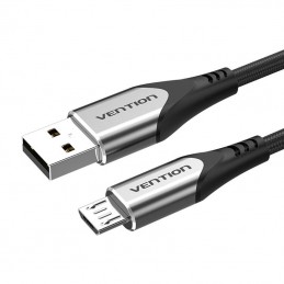 USB 2.0 A to Micro-B 3A cable 1.5m Vention COAHG gray