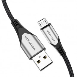 USB 2.0 A to Micro-B 3A cable 1.5m Vention COAHG gray