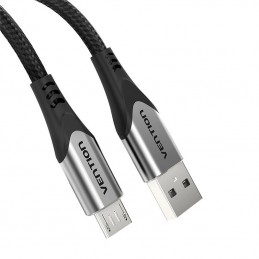 USB 2.0 A to Micro-B 3A cable 1.5m Vention COAHG gray