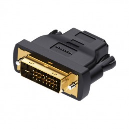 DVI (24+1) Male to HDMI Female Adapter Vention ECDB0 (black)