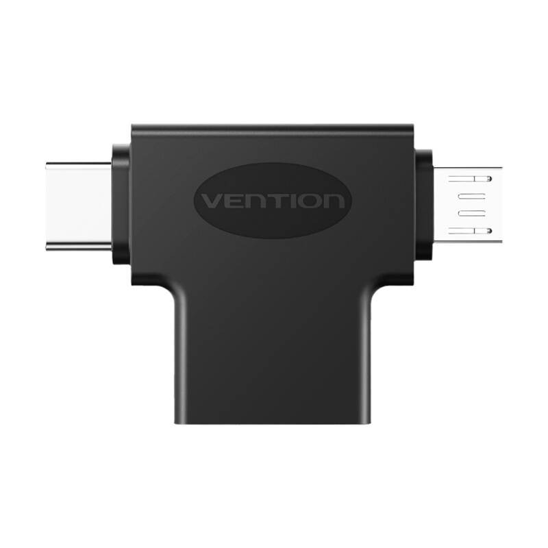 USB to USB-C and Micro USB OTG Adapter Vention CDIB0