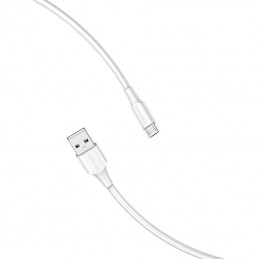 USB 2.0 Male to Micro-B Male 2A 1.5m Vention CTIWG (white)