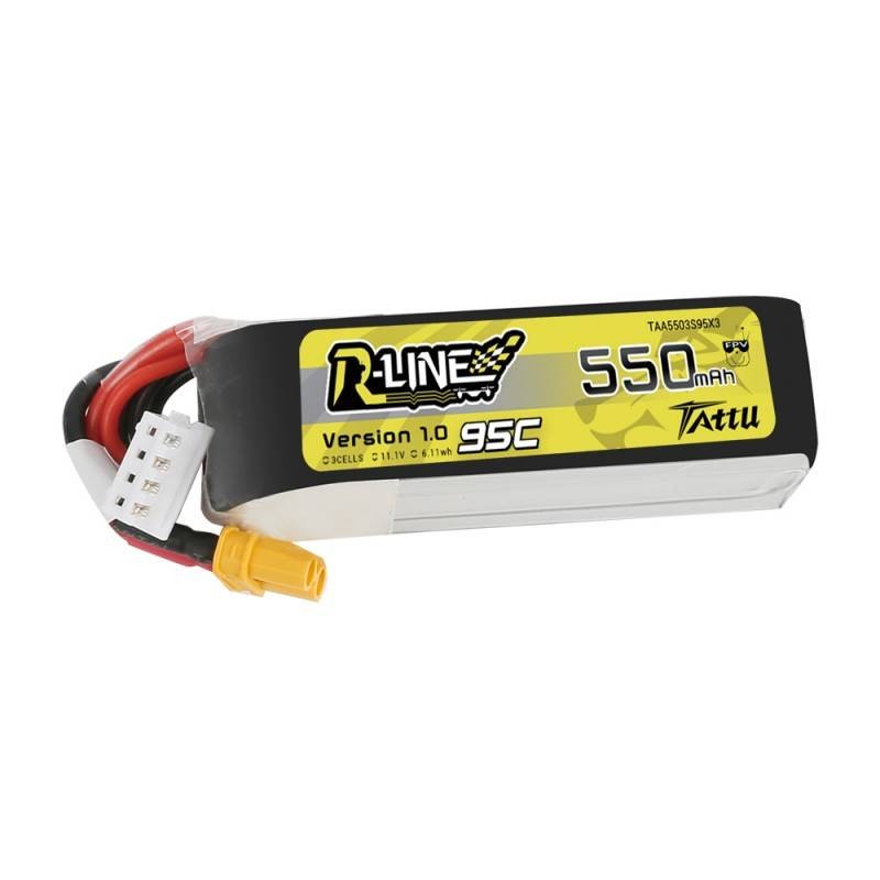 Battery Tattu R-Line 550mAh 11.1V 95C 3S1P XT30